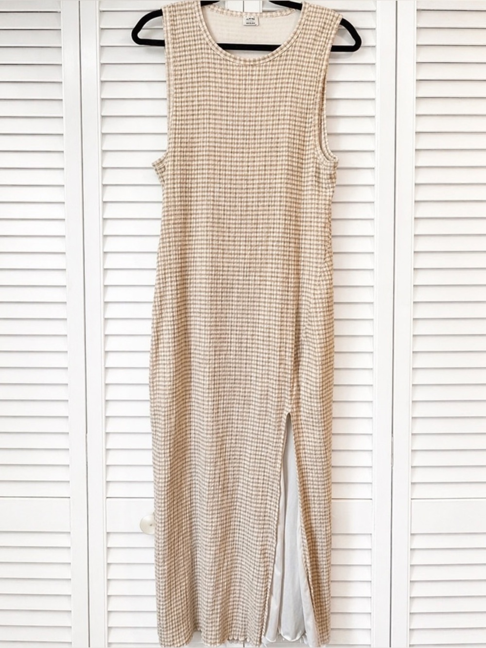 Aritzia Gingham Midi Dress